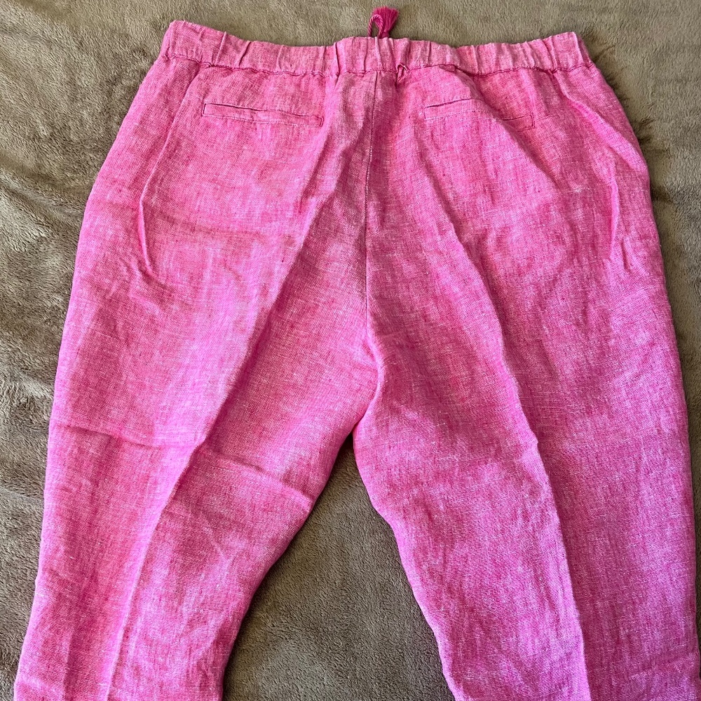 Talbots Linen Tassel Drawstring Pants With Pocket… - image 5